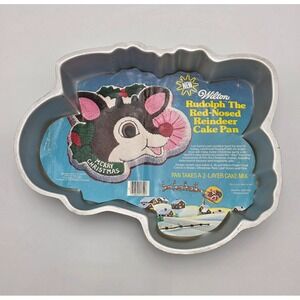 Wilton 2000 Rudolph Reindeer Cake Pan Mold #2105-1224